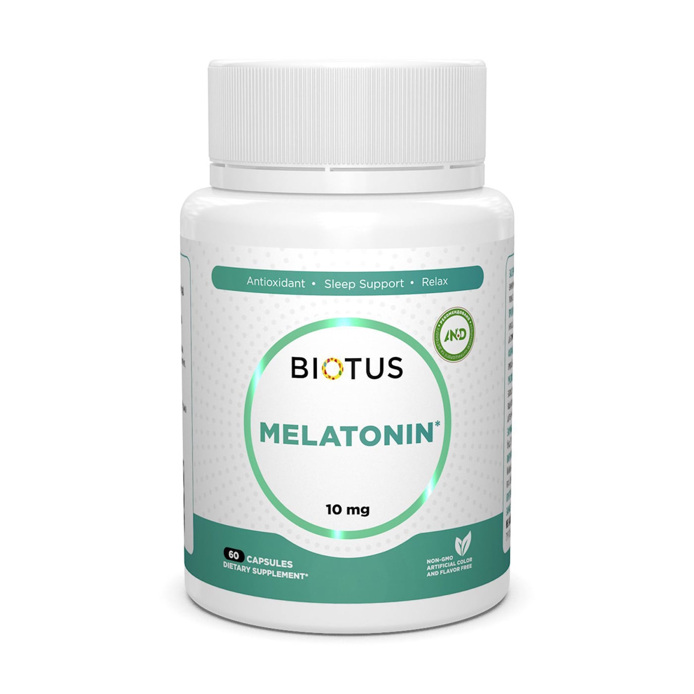 Мелатонін Biotus Melatonin, 10 мг, 60 капсул
